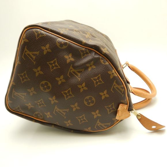 Louis Vuitton Monogram Speedy 30 Handbag Brown - Picture 3 of 7